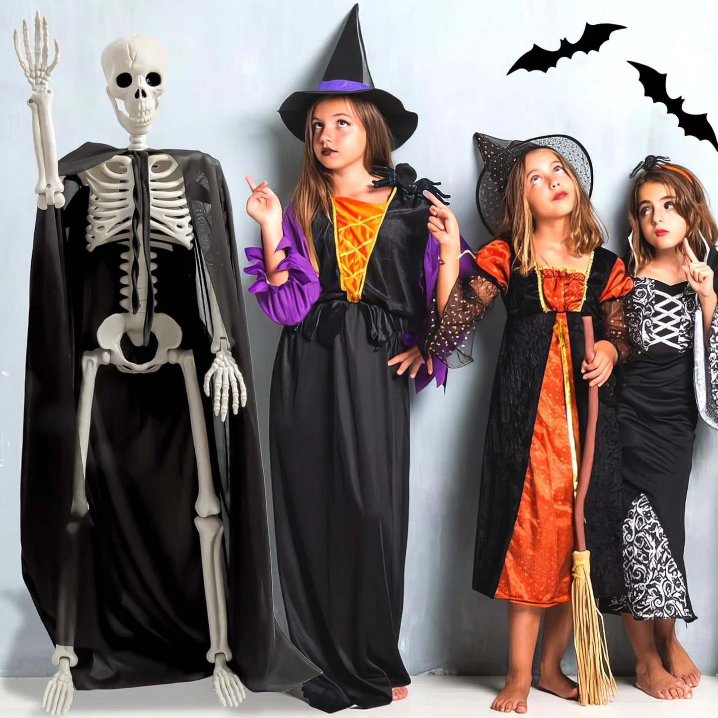 Halloween Skeleton Decorations 36 Inch Posable Full Body Yard Decor