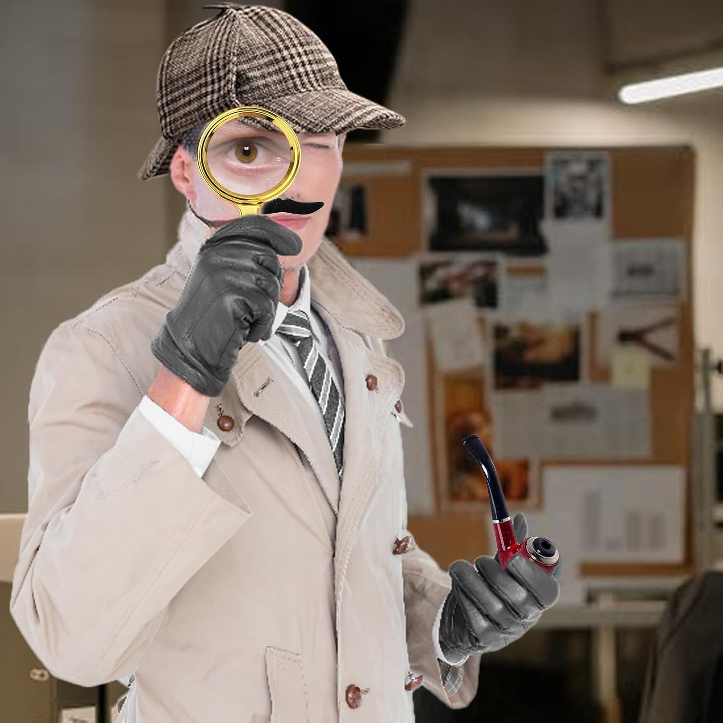 Detective Costume Accessories Set for Adults