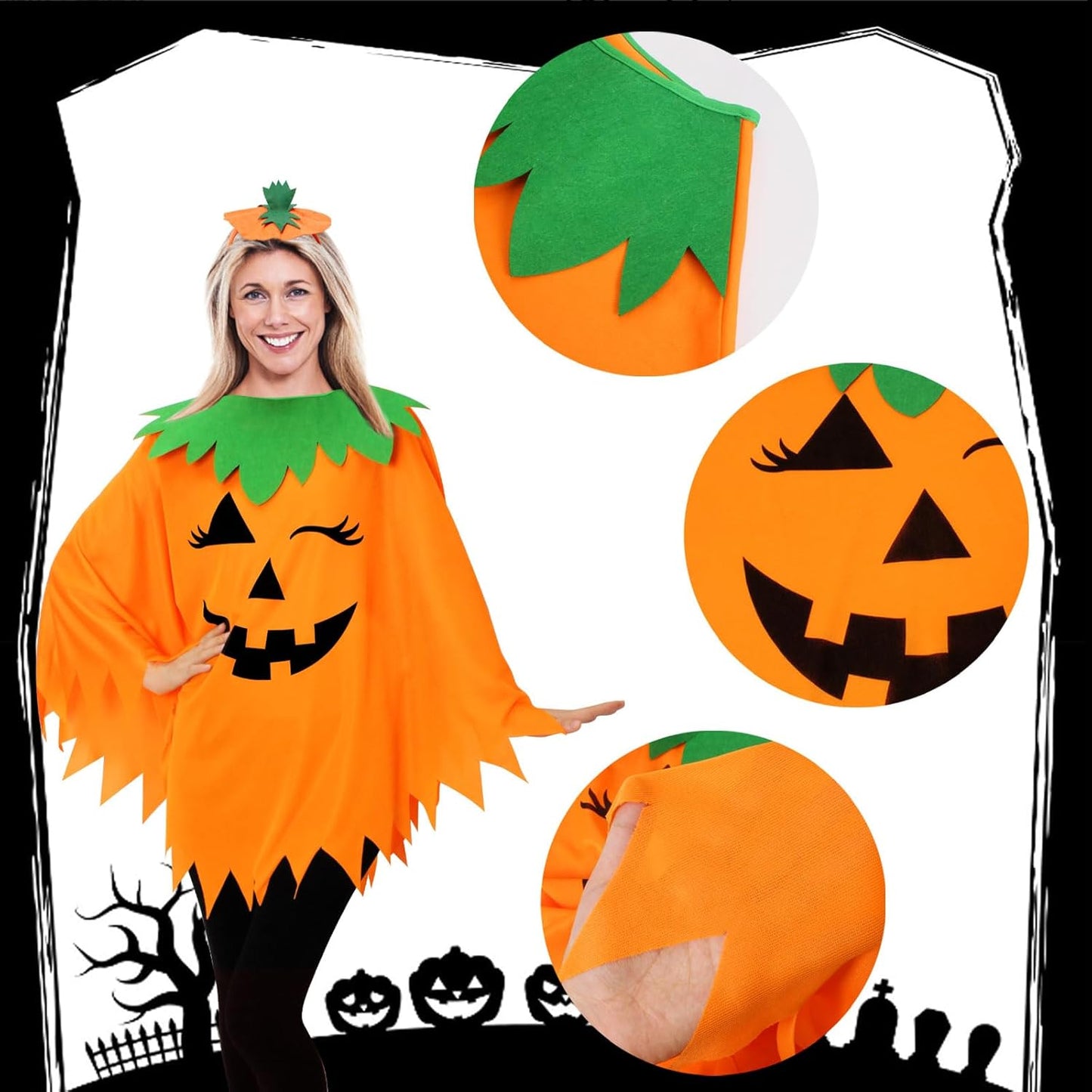 Halloween Pumpkin Costume Set for Women