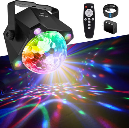 Disco Ball Light Sound Activated Stage Strobe Light for Parties