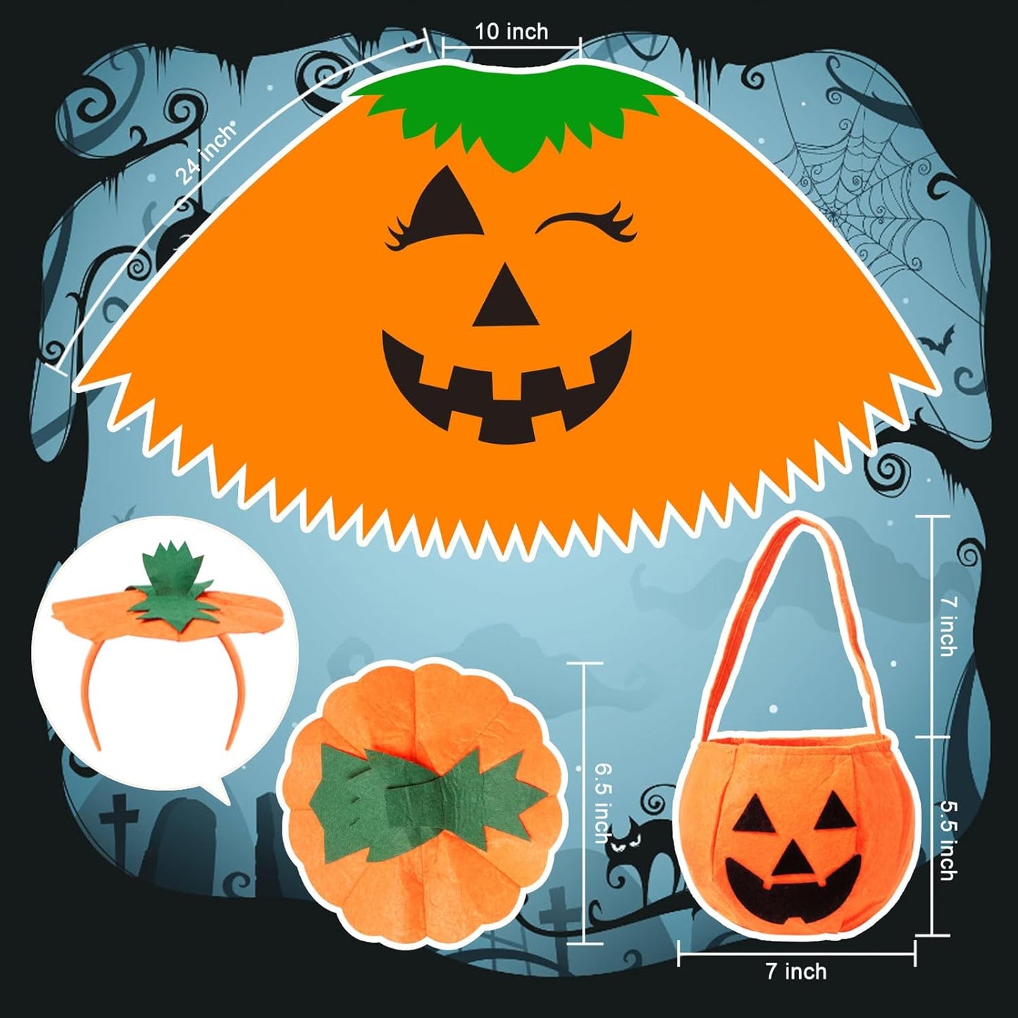 Halloween Pumpkin Costume Set for Women