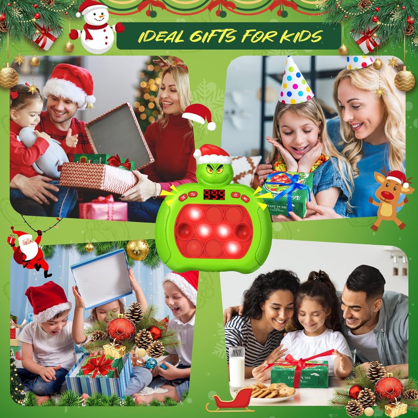 Halloween Light Up Fidget Toy Pop Game for Kids Adults