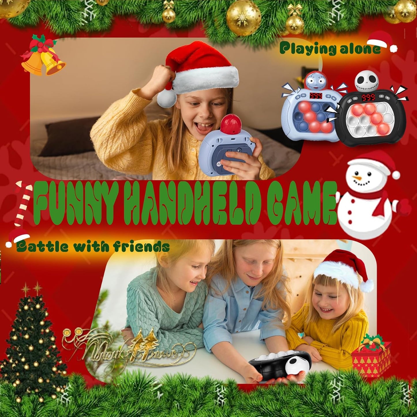 Halloween Light Up Fidget Toy Pop Game for Kids Adults