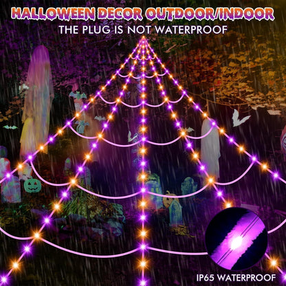 Halloween Spider Web Lights