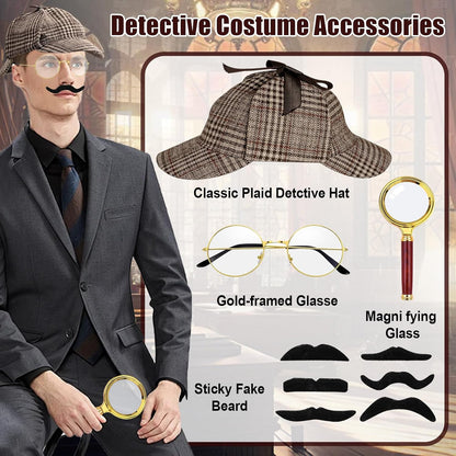 Detective Costume Accessories Set for Adults